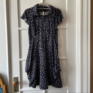 Kensie turtleneck draped a line dress with pockets